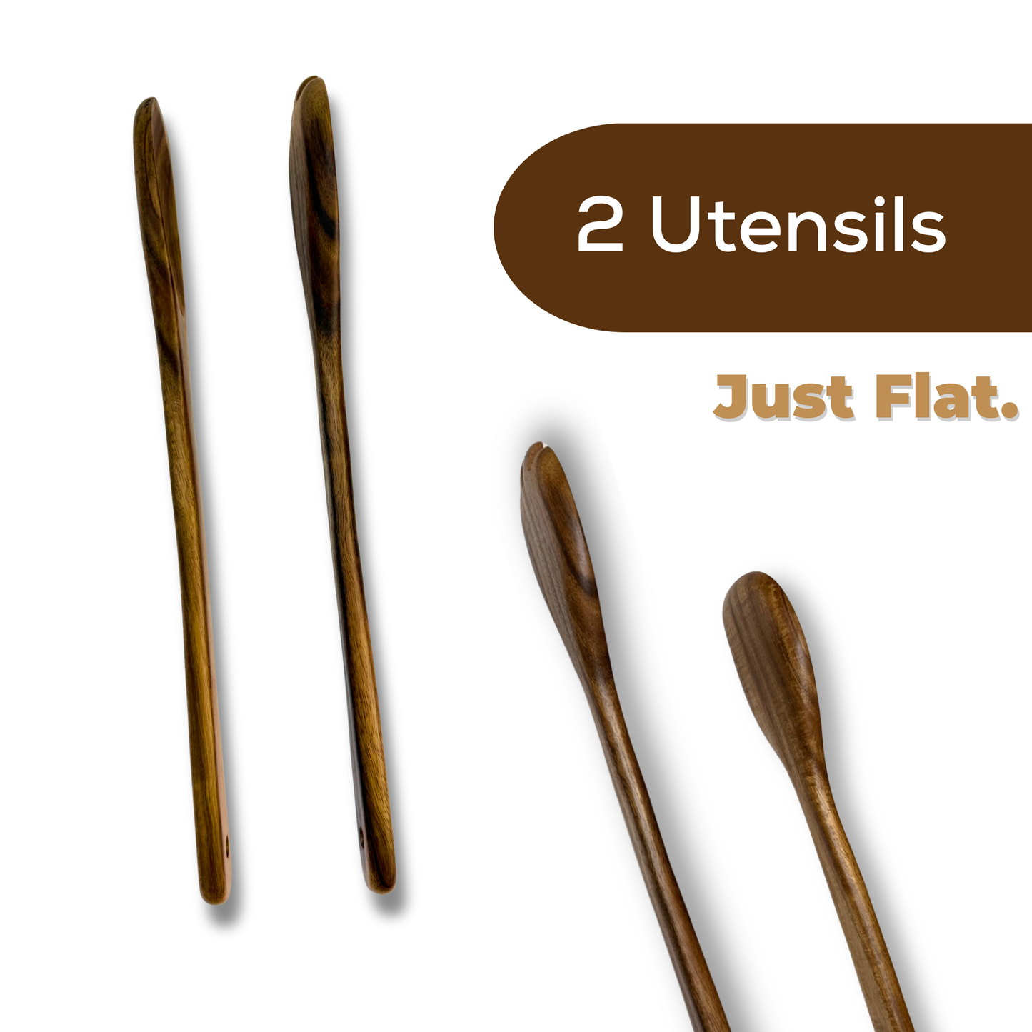 6-Piece Acacia Wood Kitchen Utensil Set - Mofongo Moderno