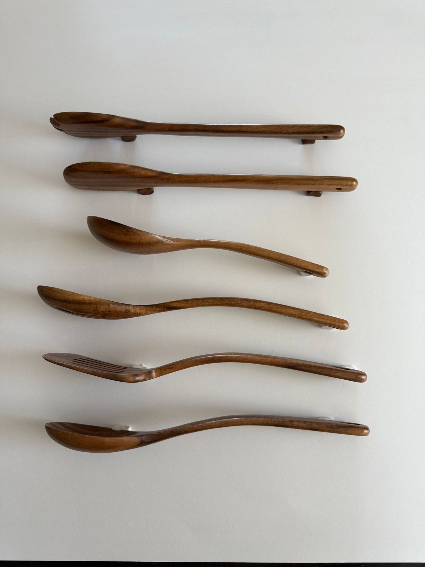 6-Piece Acacia Wood Kitchen Utensil Set - Mofongo Moderno